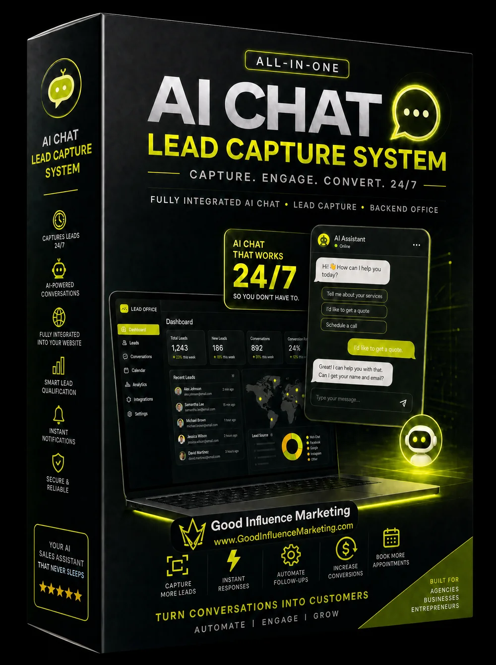 Good Influence AI Chat Lead Capture System package