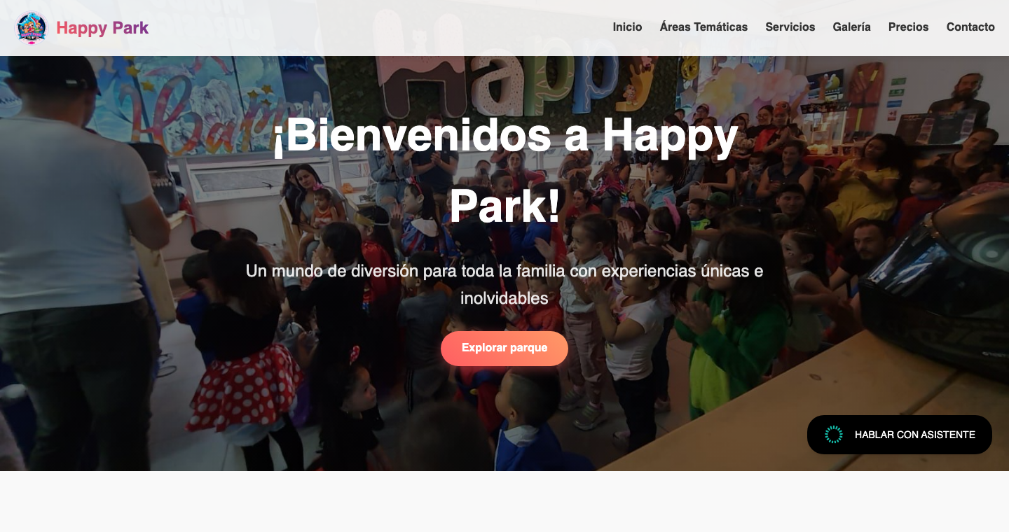 Happy Park website